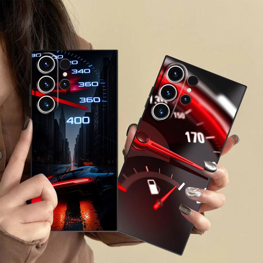 Phone Cases Red - Red Car Gauge Case for Samsung