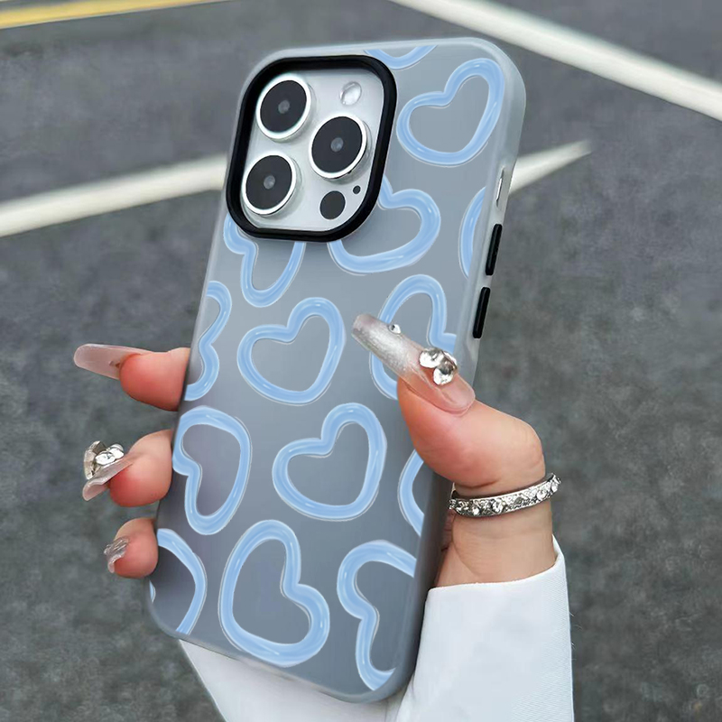 Phone Cases Like Loopy - Cute Oil Painting Love Heart Pattern