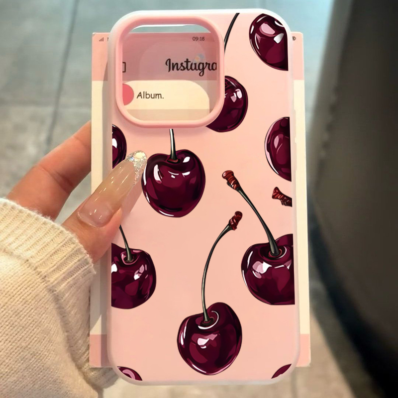 Red Cherry Jelly Phone Case Fo - Phone Cases Red 评论和价格