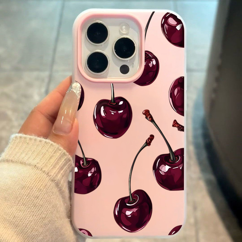 Red Cherry Jelly Phone Case Fo - Phone Cases Red 评论和价格