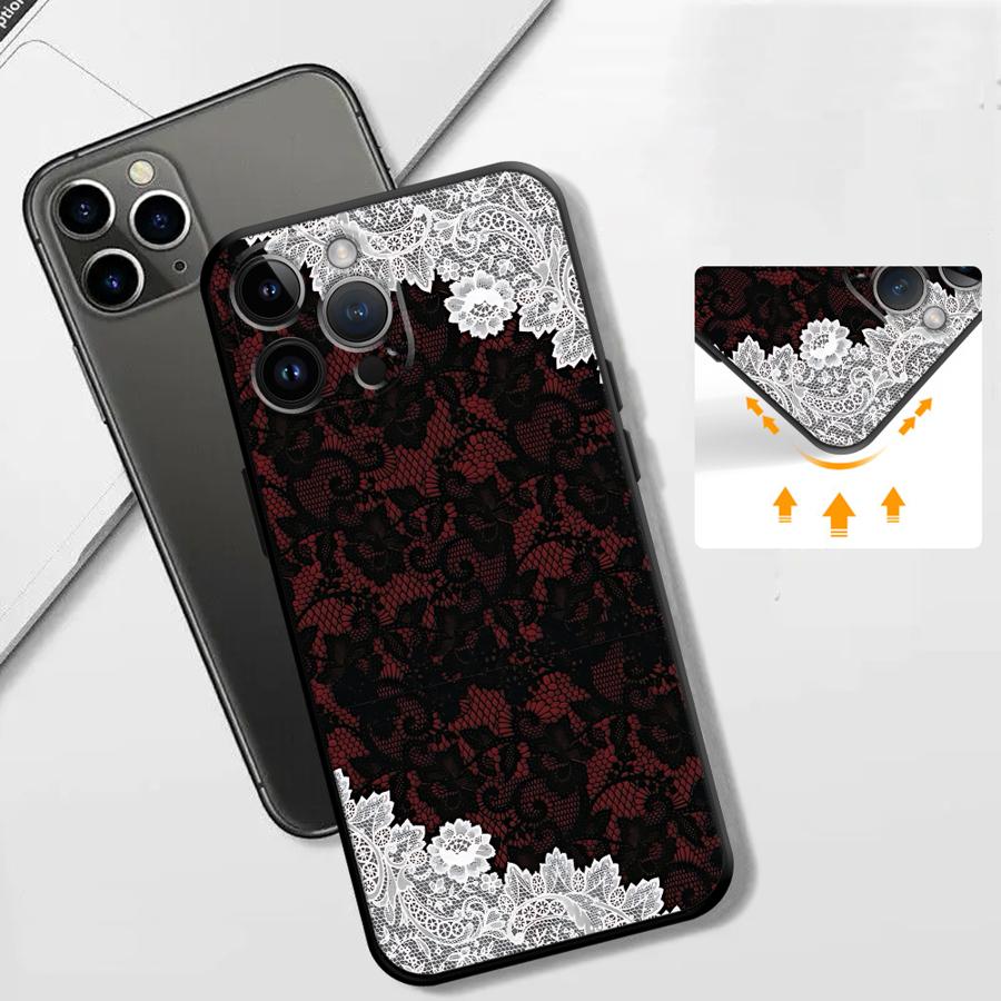 Black And Red Sexy Lace Phone  - Phone Cases Red 评论和价格