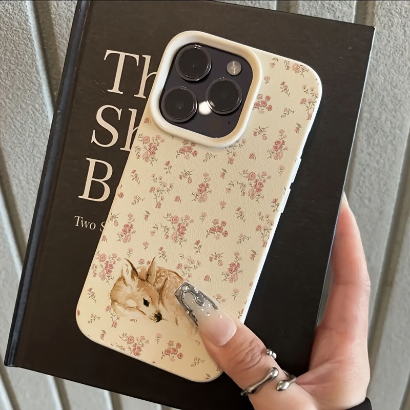 Cute Deer Full Floral Pattern  - Phone Cases Like Loopy 评论和价格
