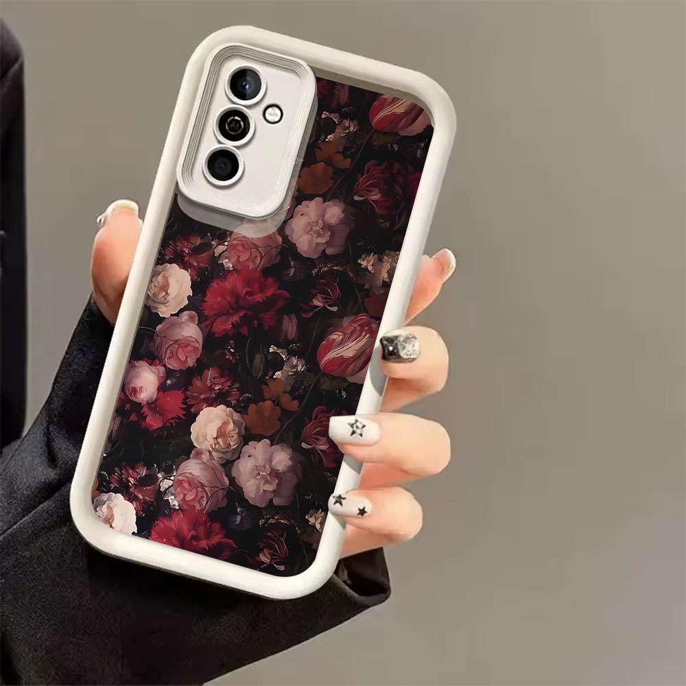 Wine Red Rose Pattern Phone Ca - Phone Cases Red 评论和价格