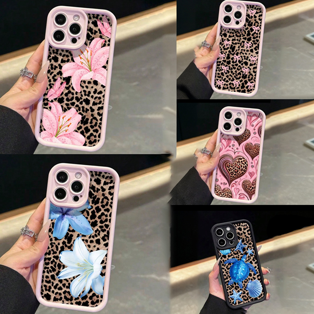 Pink Bow Lily Flower Leopard P - Phone Cases Like Loopy 评论和价格