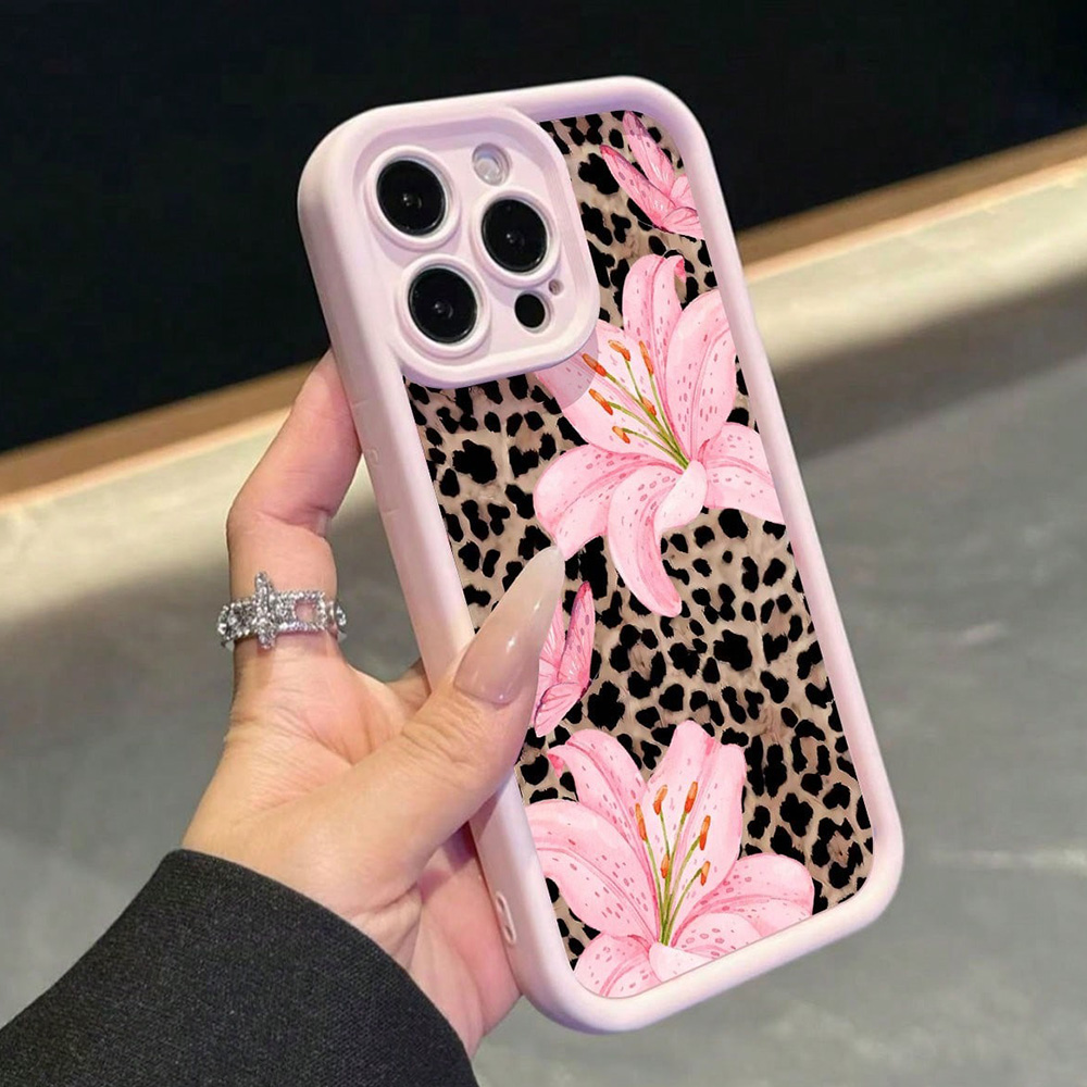 Pink Bow Lily Flower Leopard P - Phone Cases Like Loopy 评论和价格