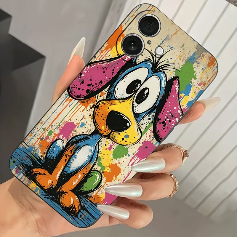 Graffiti Colored Puppy TPU Pho - Phone Cases Like Loopy 评论和价格