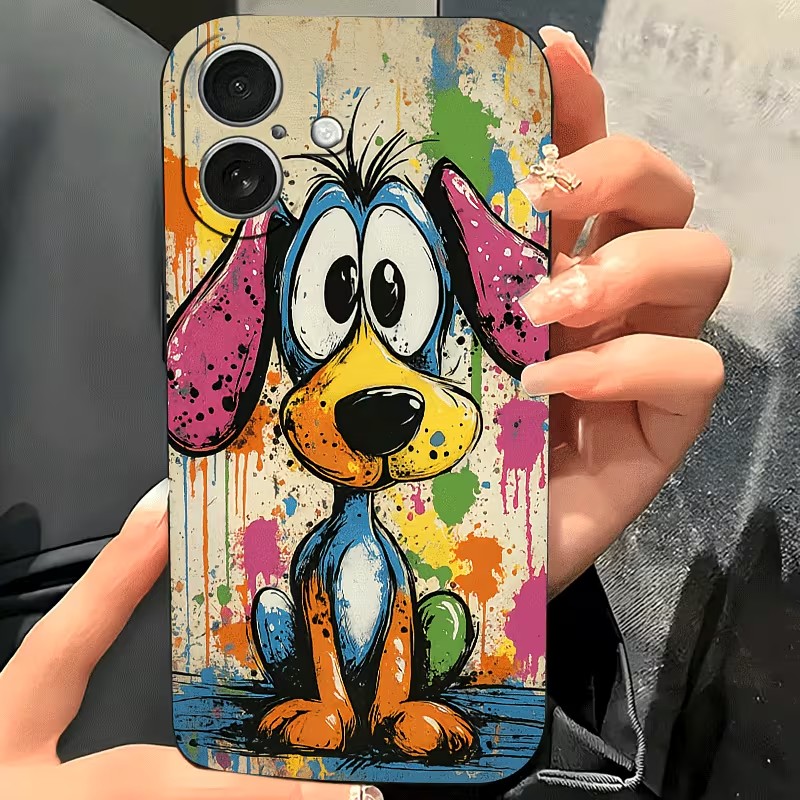 Graffiti Colored Puppy TPU Pho - Phone Cases Like Loopy 评论和价格
