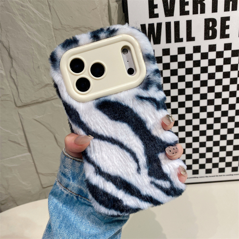 Luxury Zebra Pattern Fluffy Pl - Phone Cases For Iphone 12 Pro Max 评论和价格