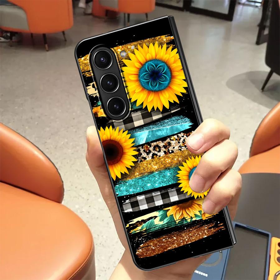 Zebra Striped Sunflower Back P - Phone Cases Z Fold 7 评论和价格