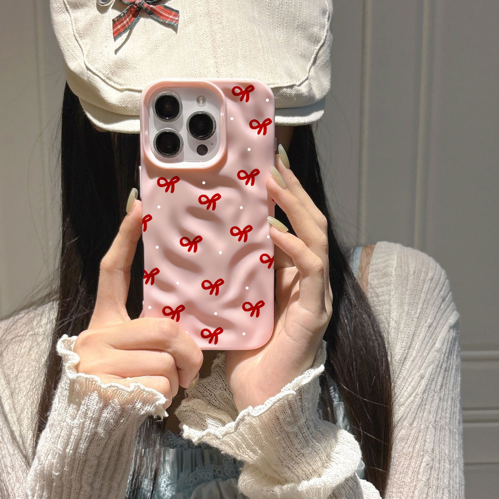 3D Water Ripple Red Heart Prin - Phone Cases Red 评论和价格