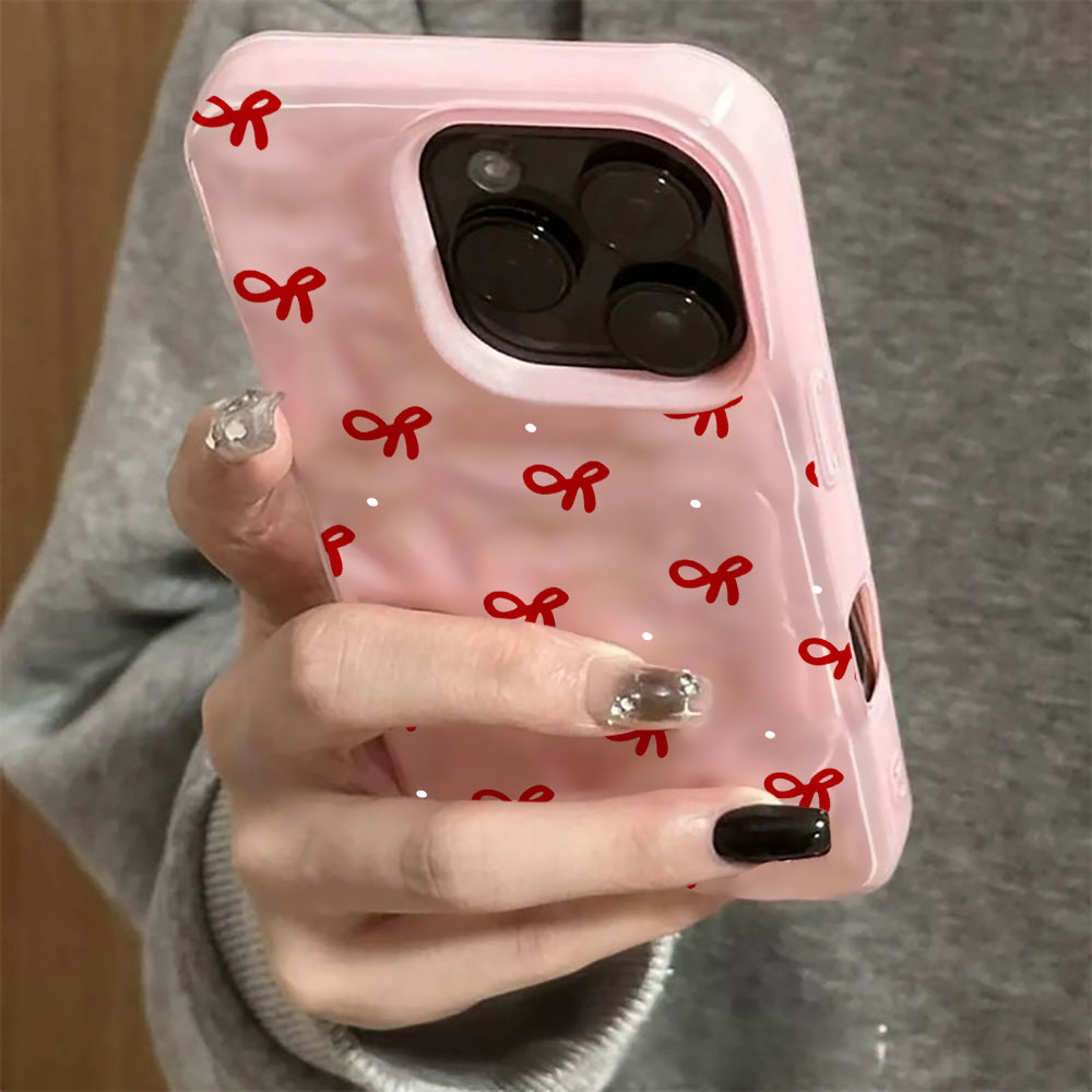 3D Water Ripple Red Heart Prin - Phone Cases Red 评论和价格