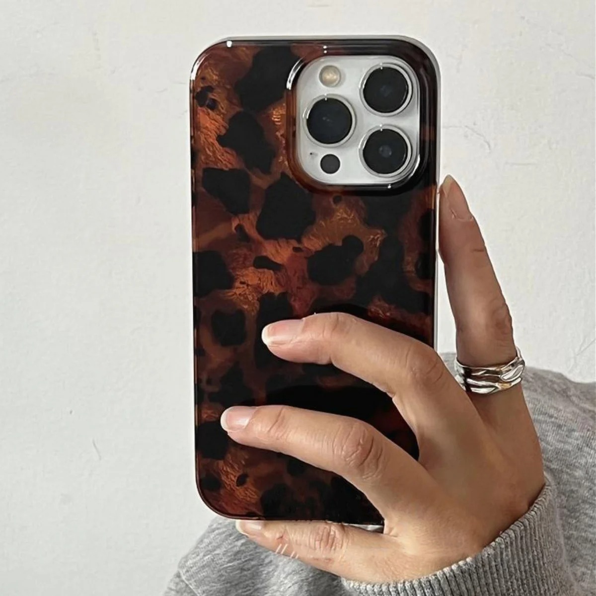 Retro Amber Texture Laser Phon - Phone Cases Like Loopy 评论和价格