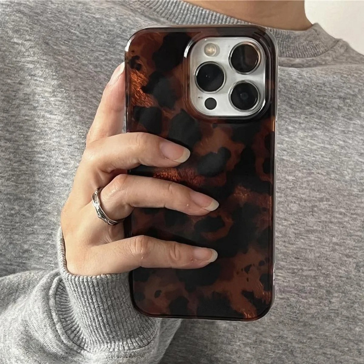 Retro Amber Texture Laser Phon - Phone Cases Like Loopy 评论和价格