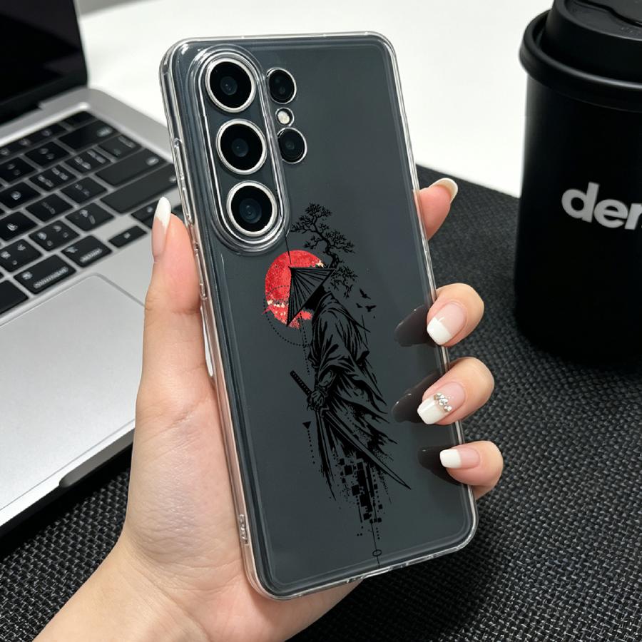 Samurai With Red Sun Print Cas - Phone Cases Red 评论和价格