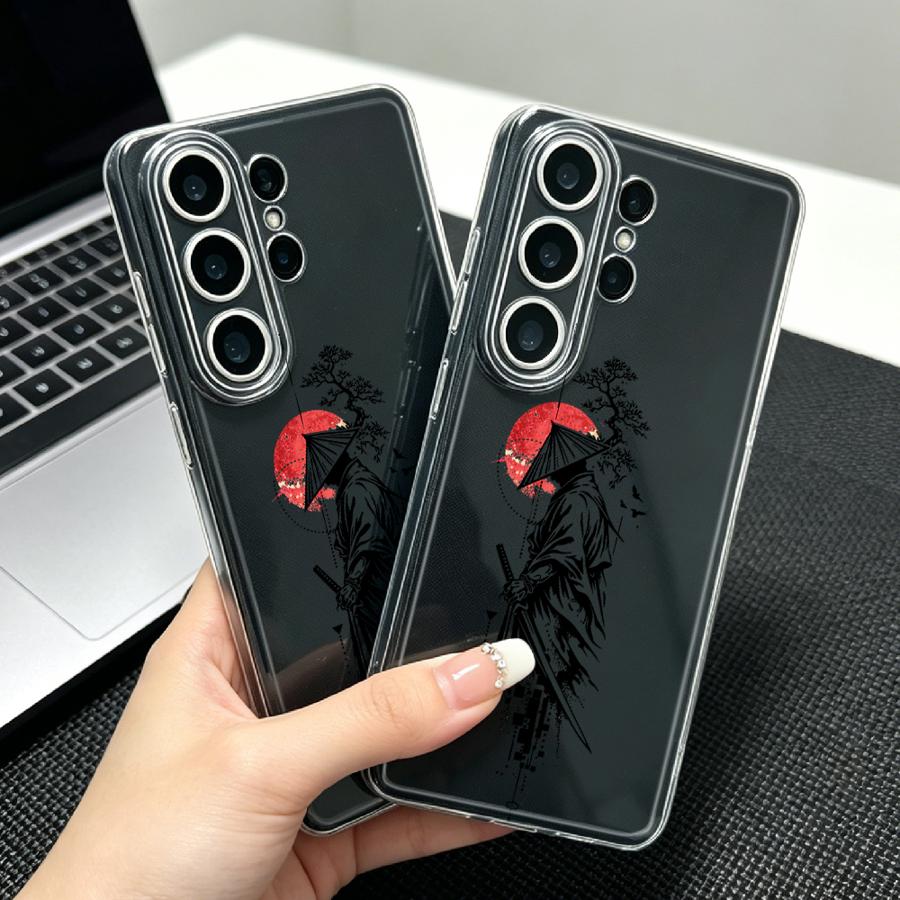Samurai With Red Sun Print Cas - Phone Cases Red 评论和价格