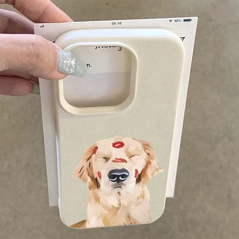 Cute Golden Retriever Red Lip  - Phone Cases Red 评论和价格