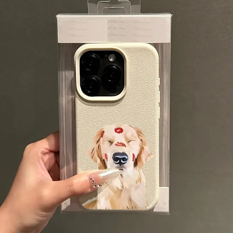 Cute Golden Retriever Red Lip  - Phone Cases Red 评论和价格