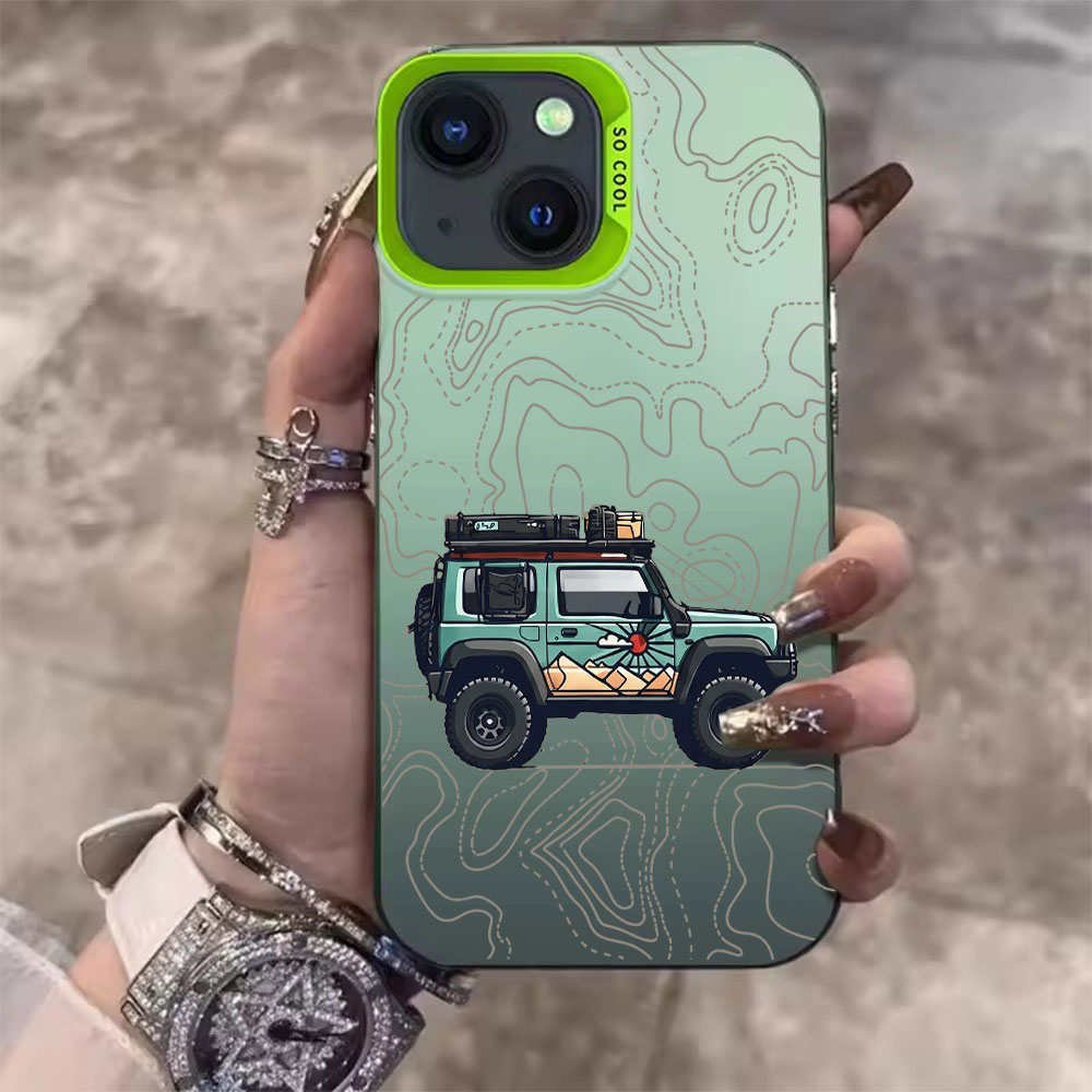Simple Car Pattern Phone Case  - Phone Cases Like Loopy 评论和价格