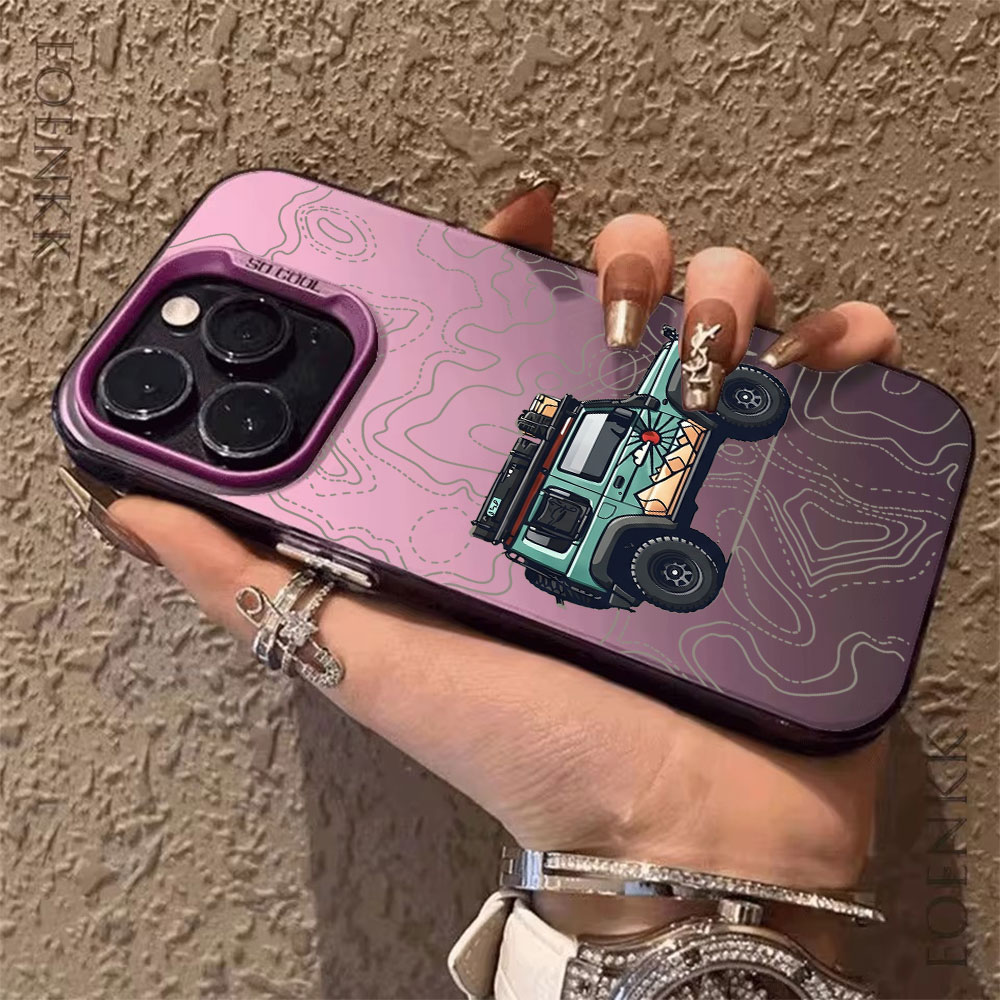 Simple Car Pattern Phone Case  - Phone Cases Like Loopy 评论和价格