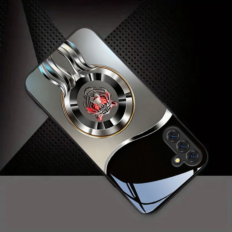 Gold circle red eye tiger logo - Phone Cases Red 评论和价格