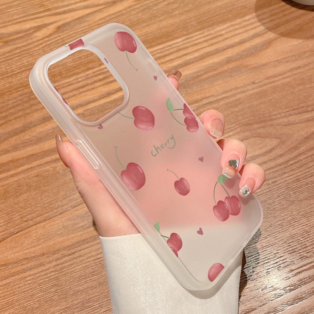 Cherry Phone Case Frosted For  - Phone Cases For Iphone 12 Pro Max 评论和价格