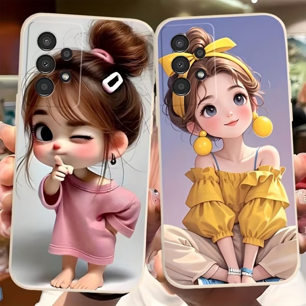 Cute Cartoon Girl Pattern Desi - Phone Cases Cute 评论和价格