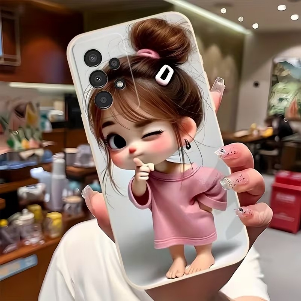 Cute Cartoon Girl Pattern Desi - Phone Cases Cute 评论和价格