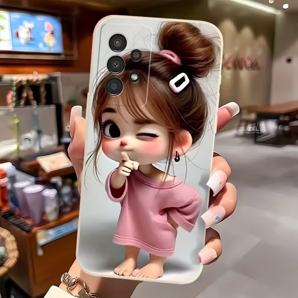 Cute Cartoon Girl Pattern Desi - Phone Cases Cute 评论和价格