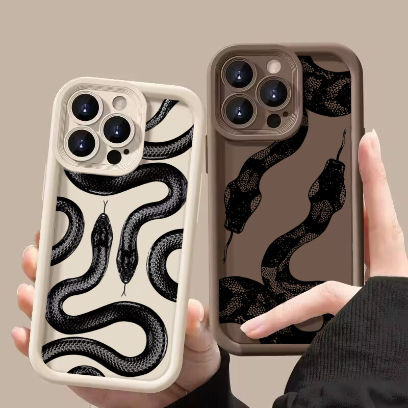 Black Snake Print Phone Case F - Phone Cases For Iphone 12 Pro Max 评论和价格