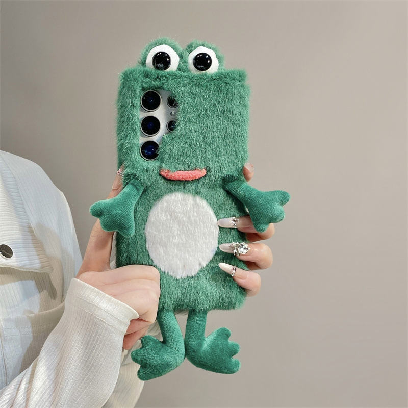 Plush Frog Phone Case, Cute Gr - Phone Cases Cute 评论和价格