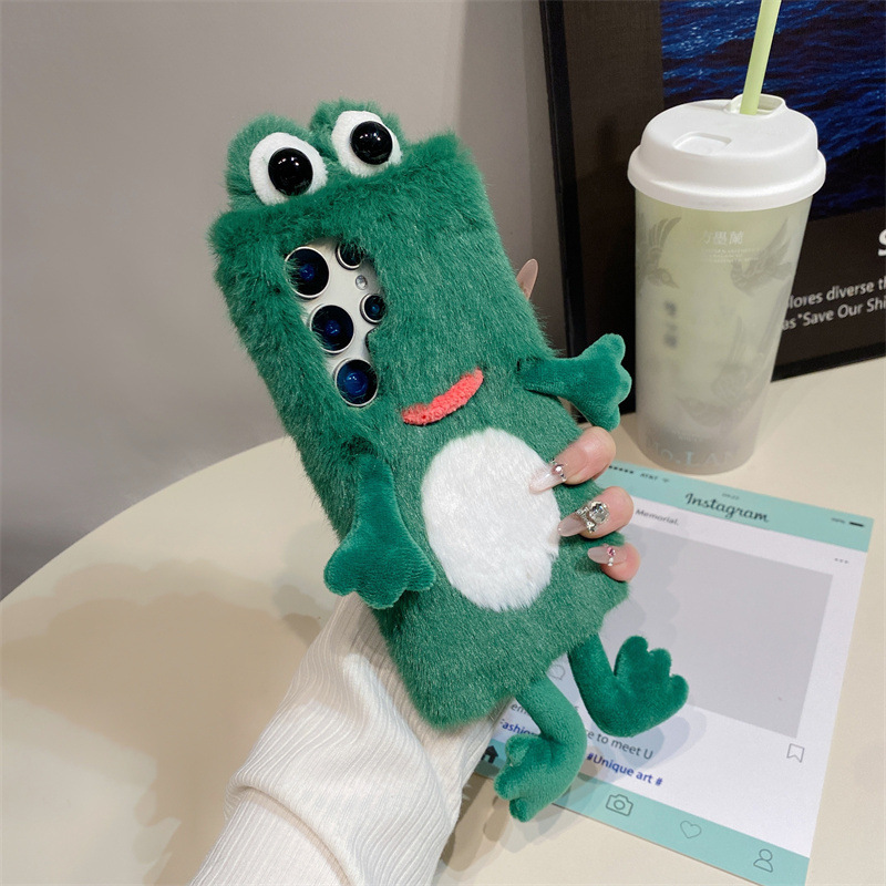 Plush Frog Phone Case, Cute Gr - Phone Cases Cute 评论和价格